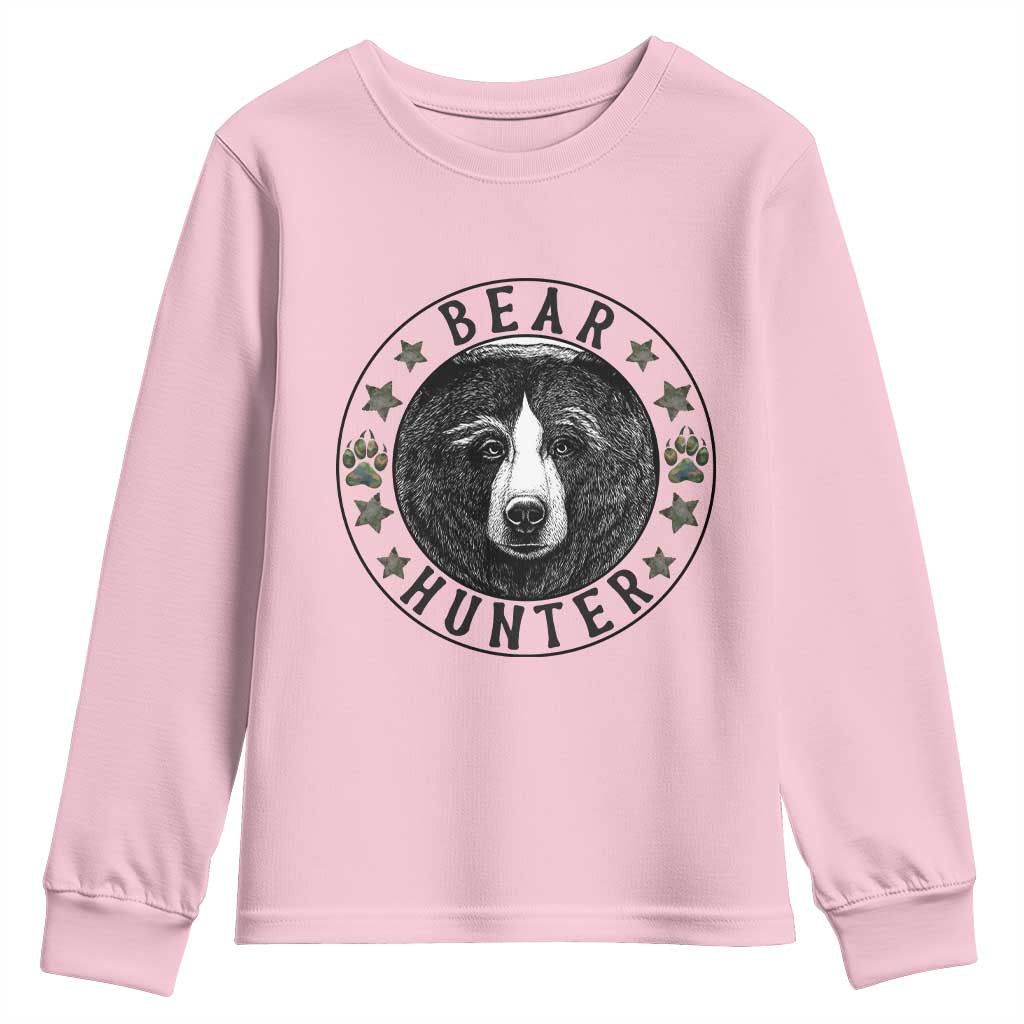 Bear Hunter Youth Sweatshirt Funny Hunting Season Gift - Wonder Print Shop