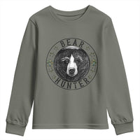 Bear Hunter Youth Sweatshirt Funny Hunting Season Gift - Wonder Print Shop