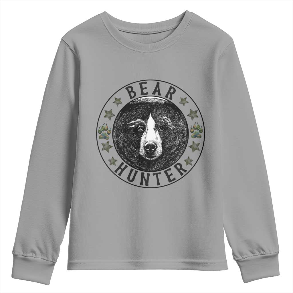 Bear Hunter Youth Sweatshirt Funny Hunting Season Gift - Wonder Print Shop