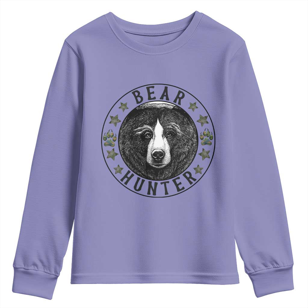 Bear Hunter Youth Sweatshirt Funny Hunting Season Gift - Wonder Print Shop