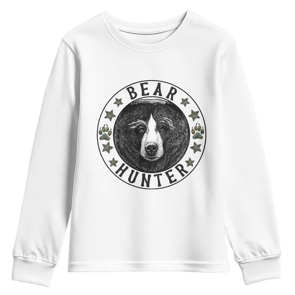 Bear Hunter Youth Sweatshirt Funny Hunting Season Gift - Wonder Print Shop