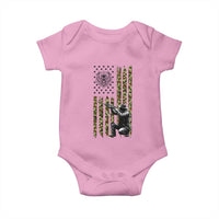 Bear Hunting Baby Onesie Camo American Flag Hunter Gift - Wonder Print Shop
