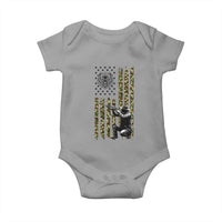 Bear Hunting Baby Onesie Camo American Flag Hunter Gift - Wonder Print Shop