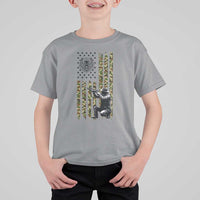 Bear Hunting T Shirt For Kid Camo American Flag Hunter Gift - Wonder Print Shop
