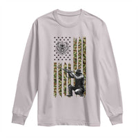 Bear Hunting Long Sleeve Shirt Camo American Flag Hunter Gift - Wonder Print Shop