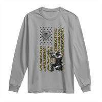 Bear Hunting Long Sleeve Shirt Camo American Flag Hunter Gift - Wonder Print Shop