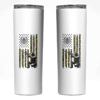 Bear Hunting Skinny Tumbler Camo American Flag Hunter Gift - Wonder Print Shop