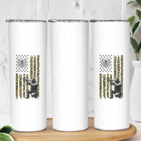Bear Hunting Skinny Tumbler Camo American Flag Hunter Gift - Wonder Print Shop