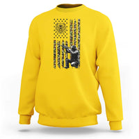 Bear Hunting Sweatshirt Camo American Flag Hunter Gift - Wonder Print Shop