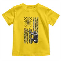 Bear Hunting Toddler T Shirt Camo American Flag Hunter Gift - Wonder Print Shop