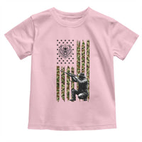 Bear Hunting Toddler T Shirt Camo American Flag Hunter Gift - Wonder Print Shop