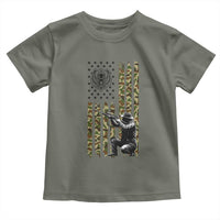 Bear Hunting Toddler T Shirt Camo American Flag Hunter Gift - Wonder Print Shop
