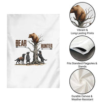 Bear Hunter Garden Flag Black Lab Retriever Funny Hunting Gift - Wonder Print Shop