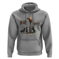 Bear Hunter Hoodie Black Lab Retriever Funny Hunting Gift - Wonder Print Shop