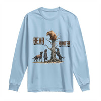 Bear Hunter Long Sleeve Shirt Black Lab Retriever Funny Hunting Gift - Wonder Print Shop