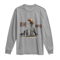 Bear Hunter Long Sleeve Shirt Black Lab Retriever Funny Hunting Gift - Wonder Print Shop