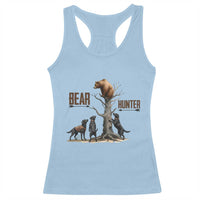 Bear Hunter Racerback Tank Top Black Lab Retriever Funny Hunting Gift - Wonder Print Shop