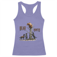 Bear Hunter Racerback Tank Top Black Lab Retriever Funny Hunting Gift - Wonder Print Shop