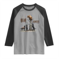 Bear Hunter Raglan Shirt Black Lab Retriever Funny Hunting Gift - Wonder Print Shop