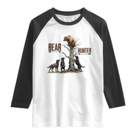 Bear Hunter Raglan Shirt Black Lab Retriever Funny Hunting Gift - Wonder Print Shop