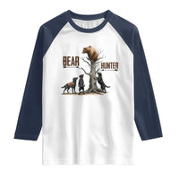 Bear Hunter Raglan Shirt Black Lab Retriever Funny Hunting Gift - Wonder Print Shop