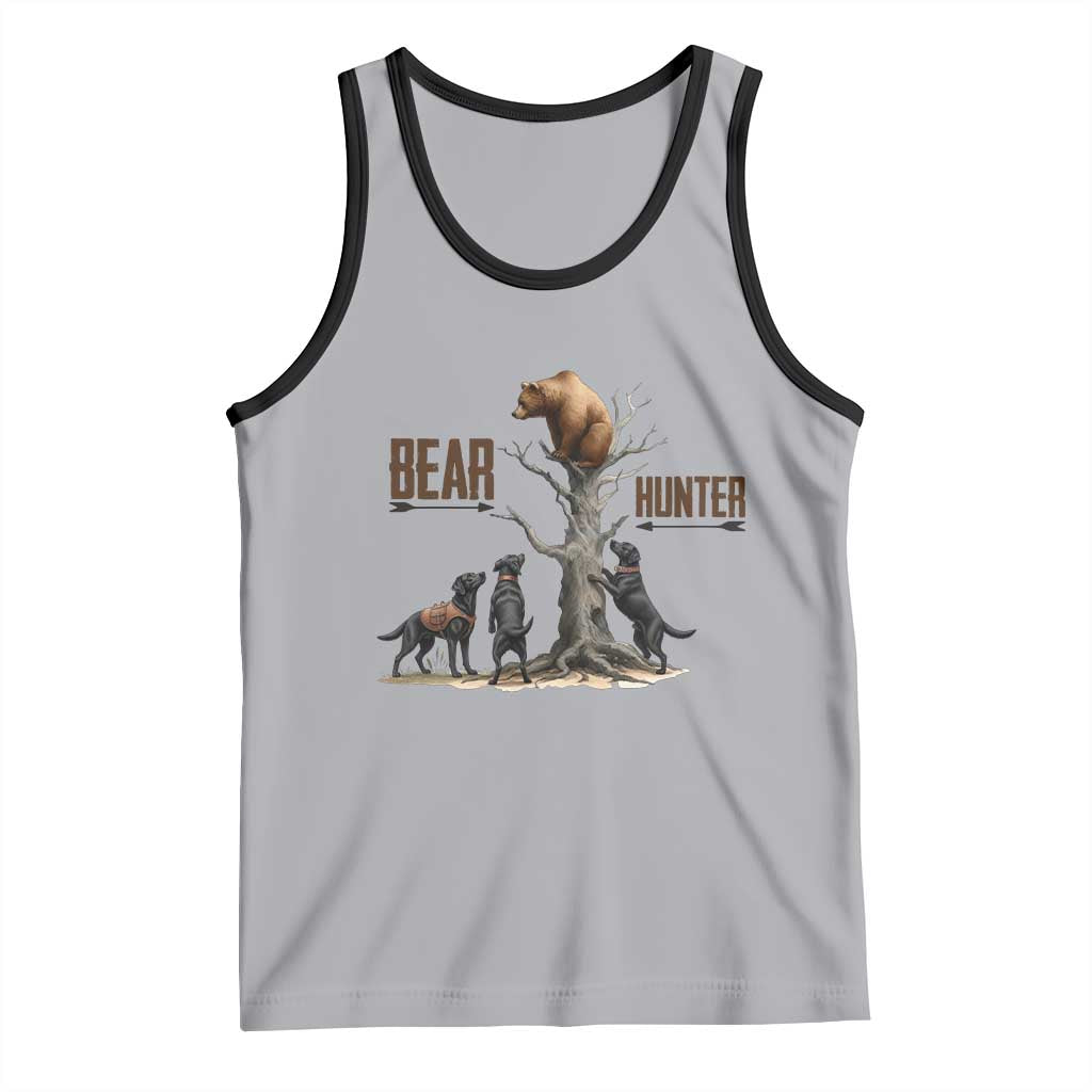 Bear Hunter Tank Top Black Lab Retriever Funny Hunting Gift - Wonder Print Shop