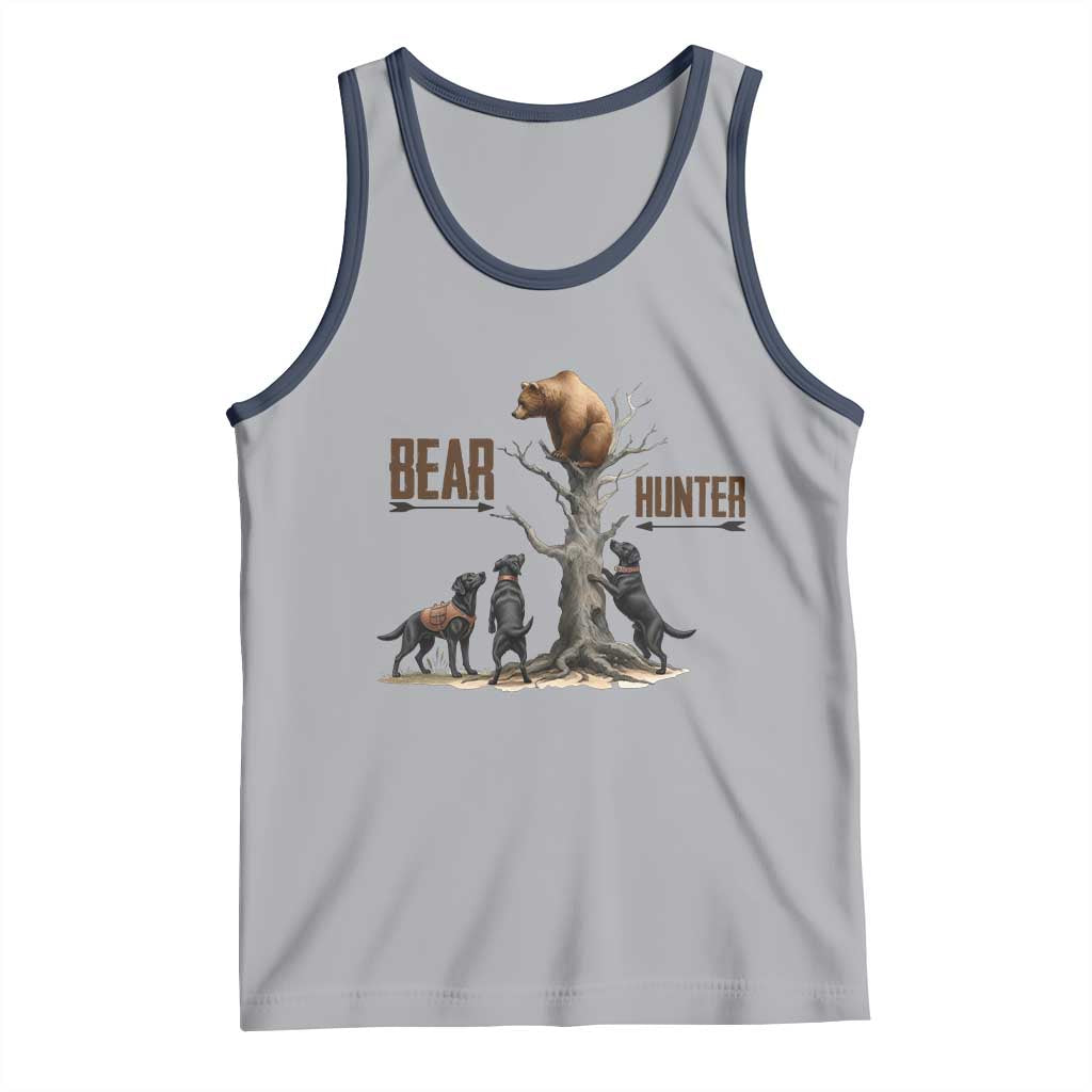 Bear Hunter Tank Top Black Lab Retriever Funny Hunting Gift - Wonder Print Shop