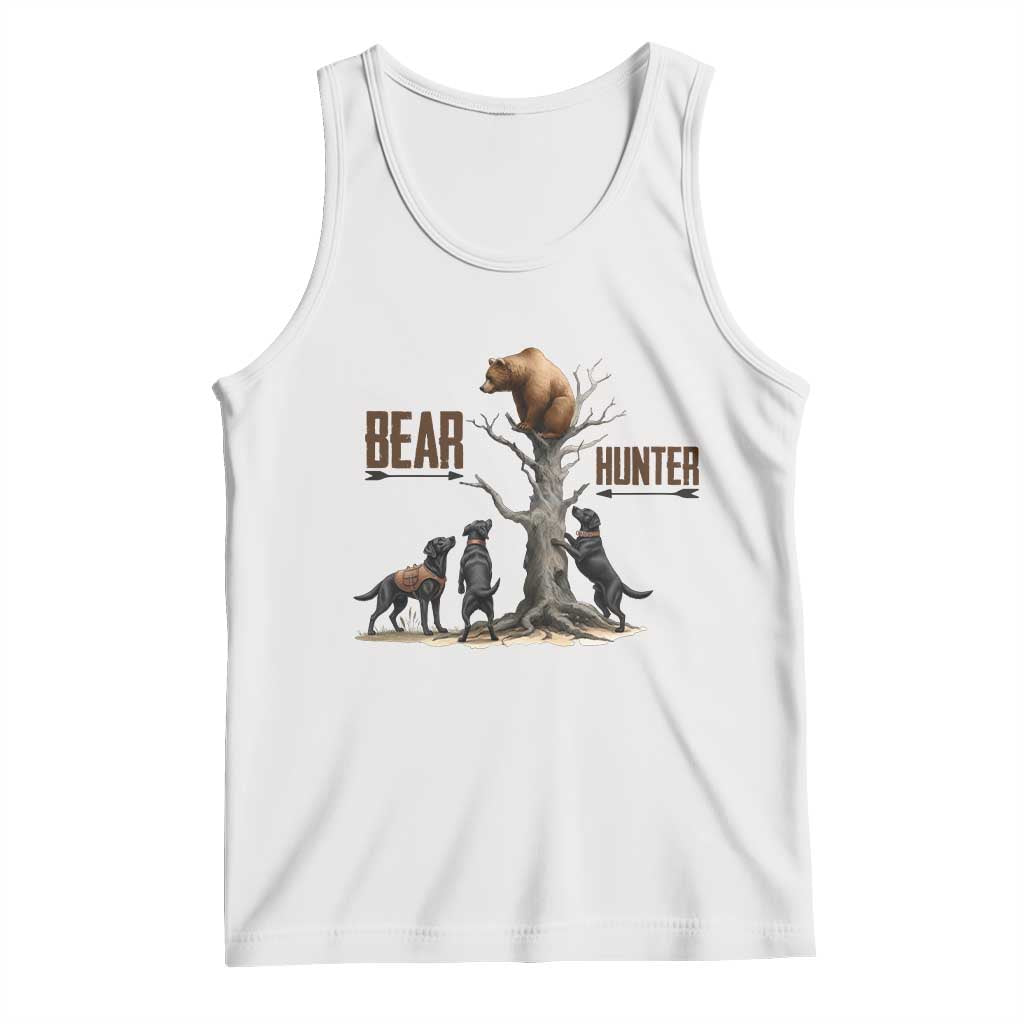 Bear Hunter Tank Top Black Lab Retriever Funny Hunting Gift - Wonder Print Shop