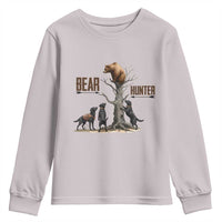 Bear Hunter Youth Sweatshirt Black Lab Retriever Funny Hunting Gift - Wonder Print Shop