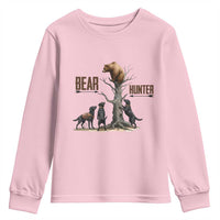 Bear Hunter Youth Sweatshirt Black Lab Retriever Funny Hunting Gift - Wonder Print Shop