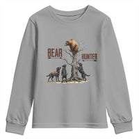 Bear Hunter Youth Sweatshirt Black Lab Retriever Funny Hunting Gift - Wonder Print Shop