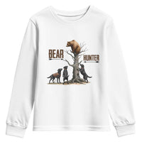 Bear Hunter Youth Sweatshirt Black Lab Retriever Funny Hunting Gift - Wonder Print Shop
