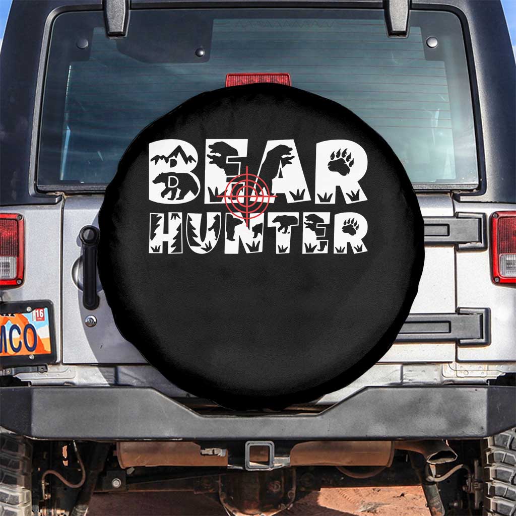 Bear Hunter Spare Tire Cover Outdoor Adventure Gift - Wonder Print Shop
