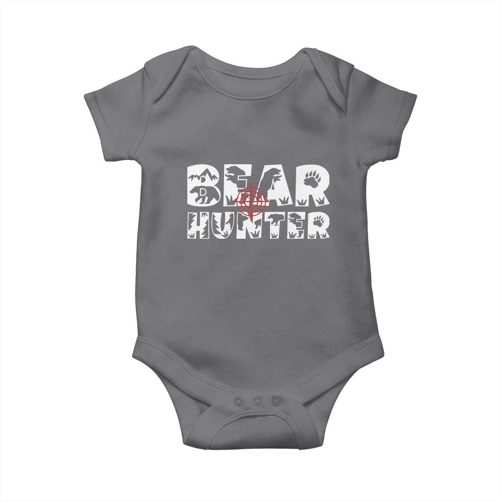 Bear Hunter Baby Onesie Outdoor Adventure Gift - Wonder Print Shop