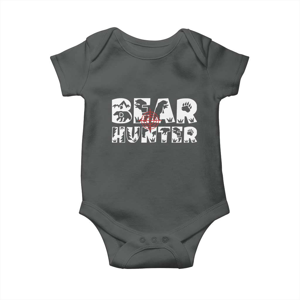 Bear Hunter Baby Onesie Outdoor Adventure Gift - Wonder Print Shop