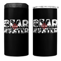Bear Hunter 4 in 1 Can Cooler Tumbler Outdoor Adventure Gift - Wonder Print Shop