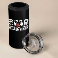 Bear Hunter 4 in 1 Can Cooler Tumbler Outdoor Adventure Gift - Wonder Print Shop