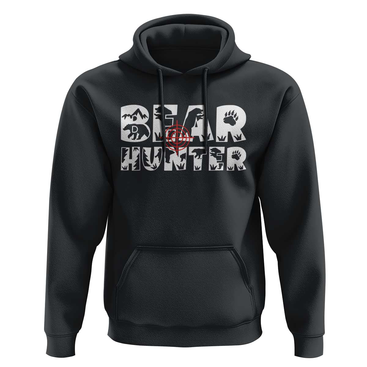 Bear Hunter Hoodie Outdoor Adventure Gift - Wonder Print Shop