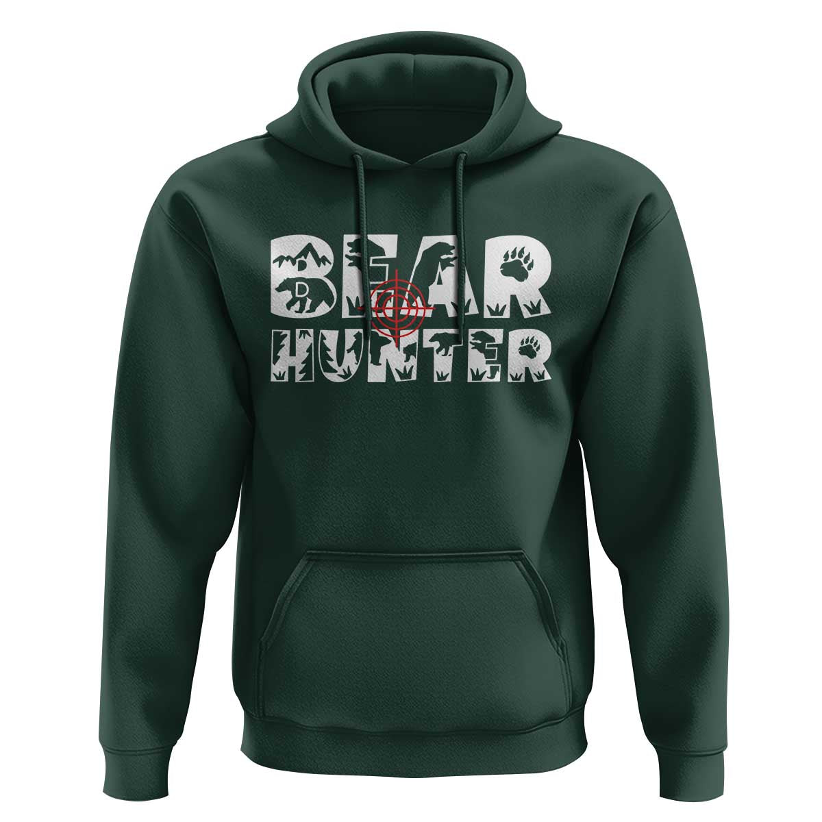Bear Hunter Hoodie Outdoor Adventure Gift - Wonder Print Shop