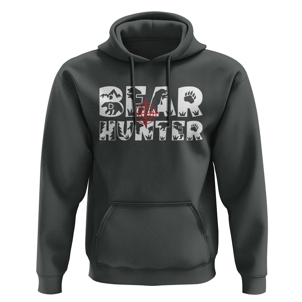 Bear Hunter Hoodie Outdoor Adventure Gift - Wonder Print Shop