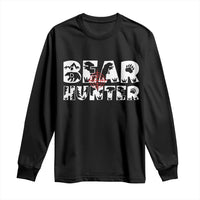 Bear Hunter Long Sleeve Shirt Outdoor Adventure Gift - Wonder Print Shop