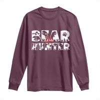Bear Hunter Long Sleeve Shirt Outdoor Adventure Gift - Wonder Print Shop