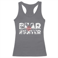 Bear Hunter Racerback Tank Top Outdoor Adventure Gift - Wonder Print Shop