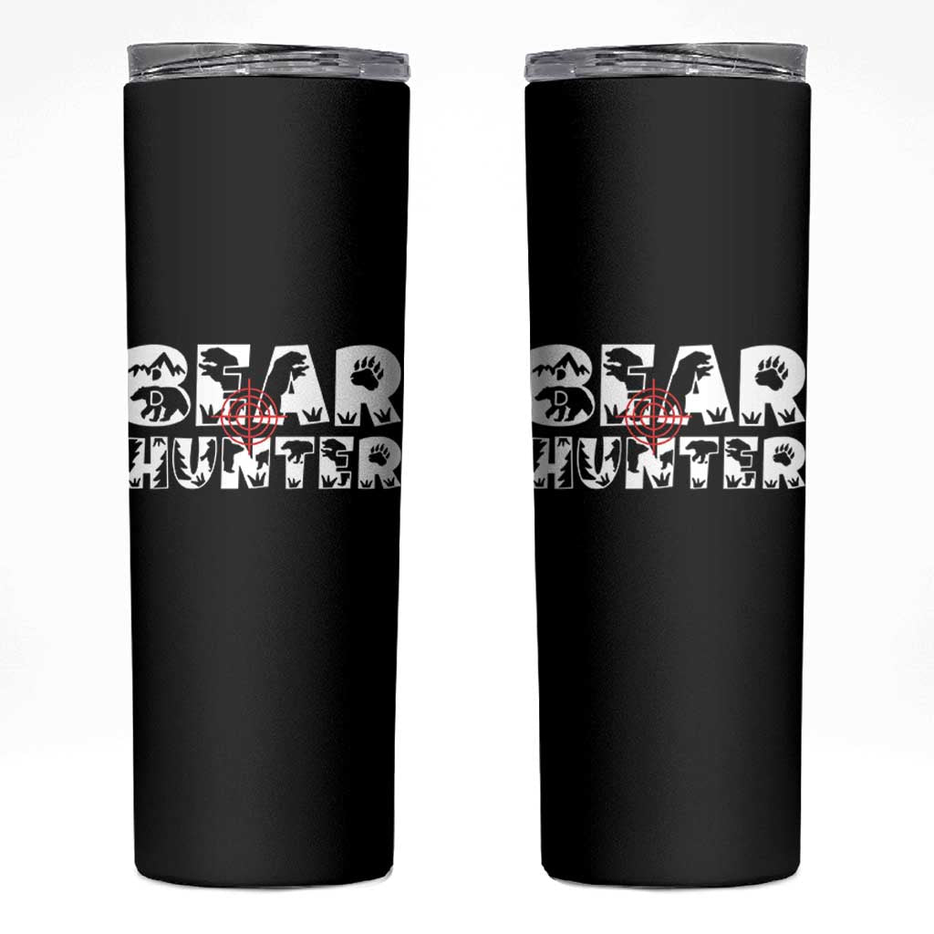 Bear Hunter Skinny Tumbler Outdoor Adventure Gift - Wonder Print Shop