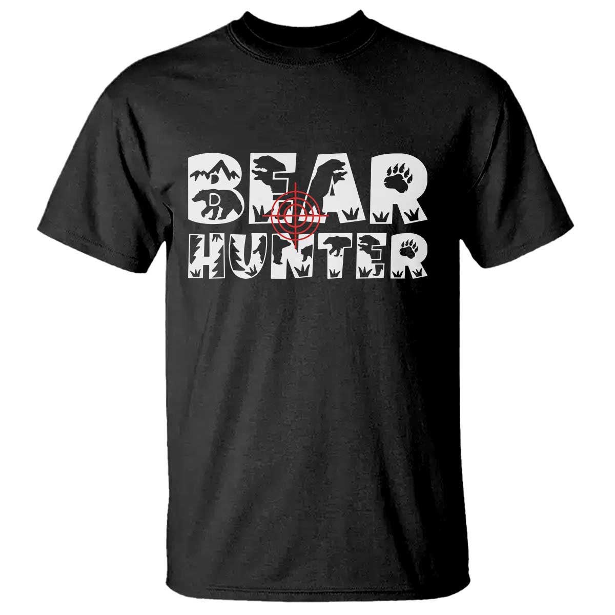 Bear Hunter T Shirt Outdoor Adventure Gift - Wonder Print Shop