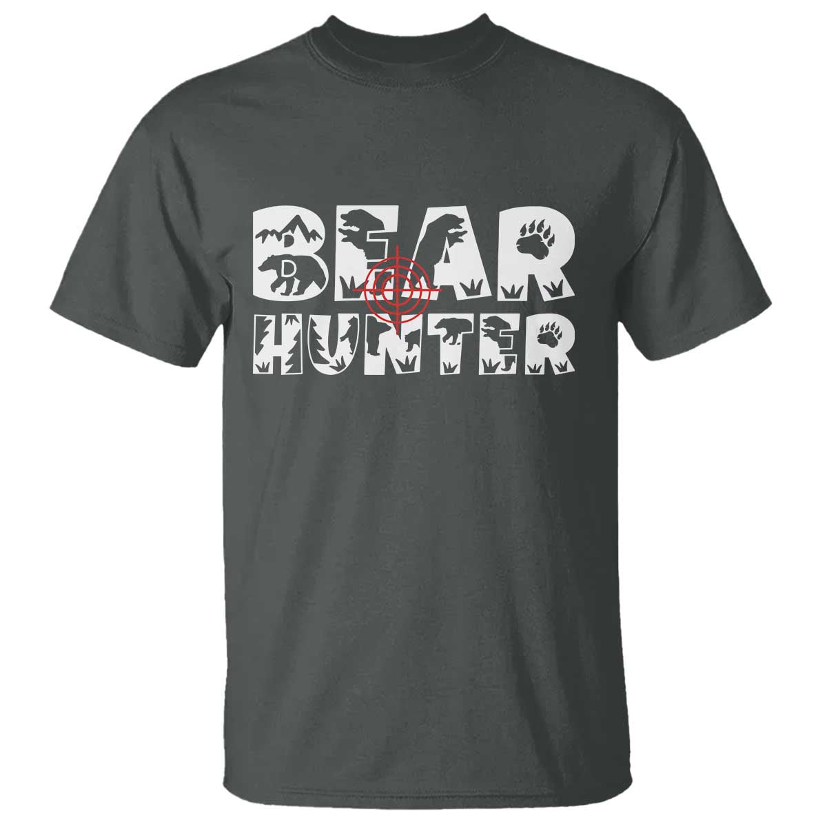Bear Hunter T Shirt Outdoor Adventure Gift - Wonder Print Shop