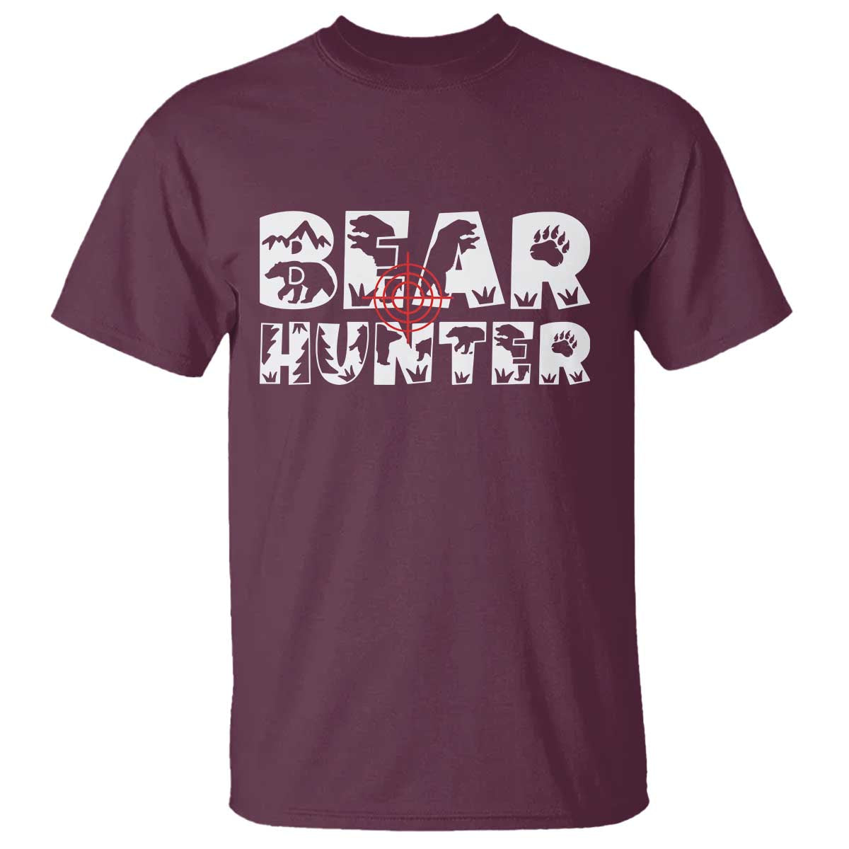 Bear Hunter T Shirt Outdoor Adventure Gift - Wonder Print Shop
