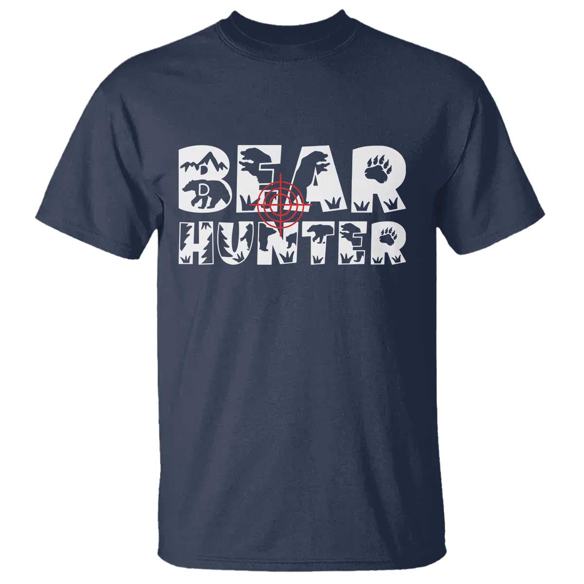 Bear Hunter T Shirt Outdoor Adventure Gift - Wonder Print Shop