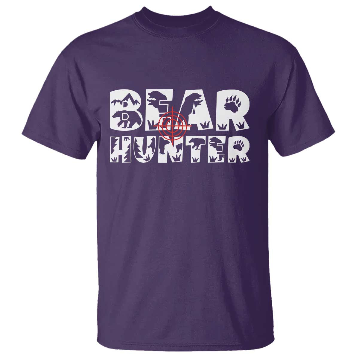 Bear Hunter T Shirt Outdoor Adventure Gift - Wonder Print Shop