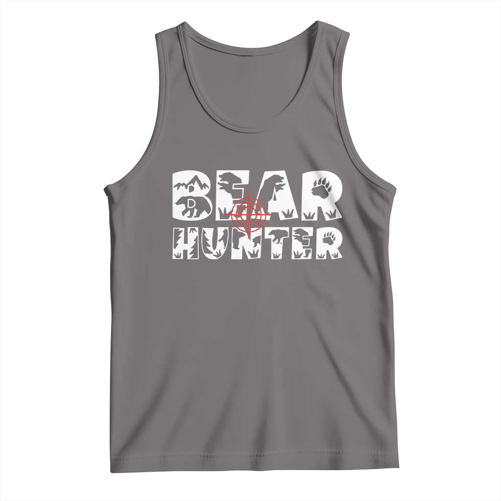 Bear Hunter Tank Top Outdoor Adventure Gift - Wonder Print Shop